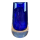 Blue glass vase