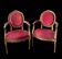 Pair of Louis XVI Medallion Armchairs