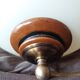 CVL ceiling light pendant glass, brass and wood