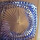 Vintage blue bohemian crystal pocket empty cup