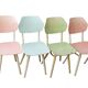 Set of 6 vintage TON chairs in painted wood, Czechoslovakia, 1964