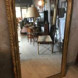 Golden wood mirror - 140x88cm