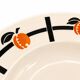 4 deep plates Badonviller Art Deco design in black and orange – 1930s