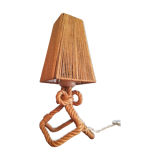 Artisanal rope lamp 60/70's