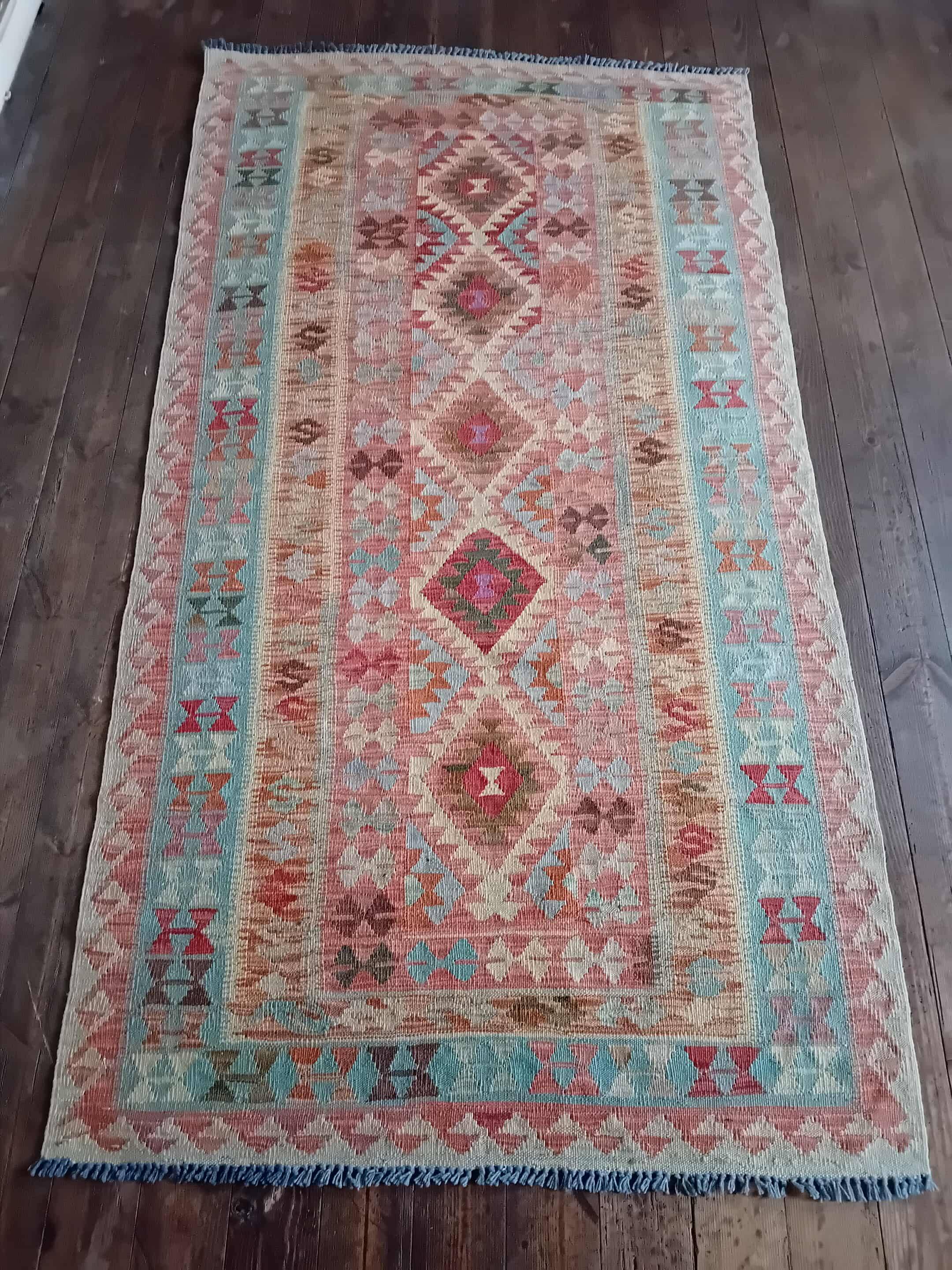 Kilim Afghan fait main 220x118cm