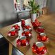Coffee service with polka dots blancs sarreguemines