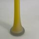 Vintage yellow glass paste vase