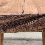 Brutalist table wood raw