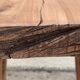 Brutalist table wood raw