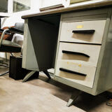 Metal industrial desk