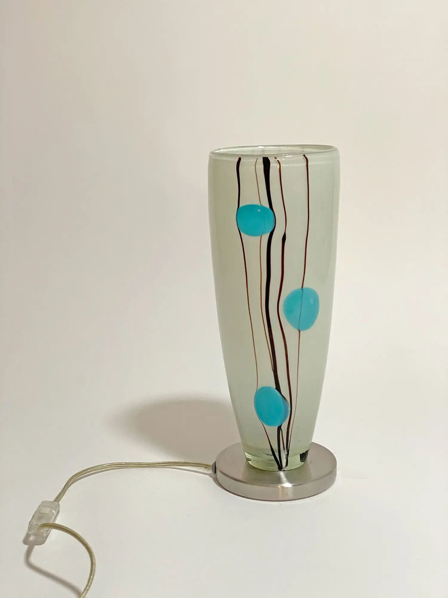 Modernist glass lamp