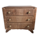 Commode vintage Art Déco en ronce de noyer