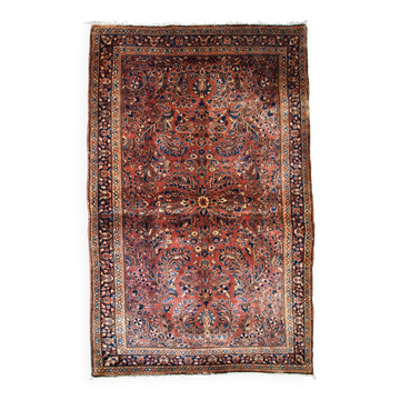 Handmade antique Persian Sarouk rug  x 161cm 1920s - 1B742