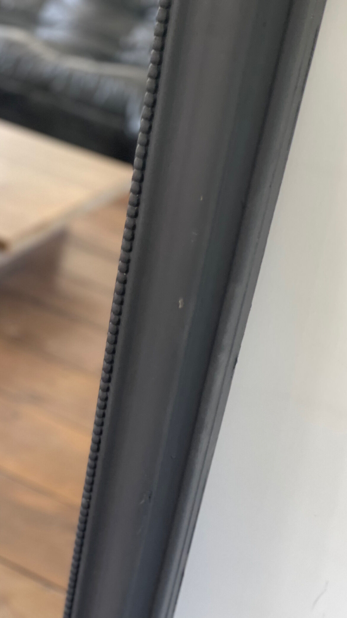 Old mirror Louis Philippe black ice mercury