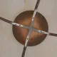Tabouret rond vintage en formica années 70