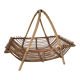 Basket newspaper holder rattan magazines