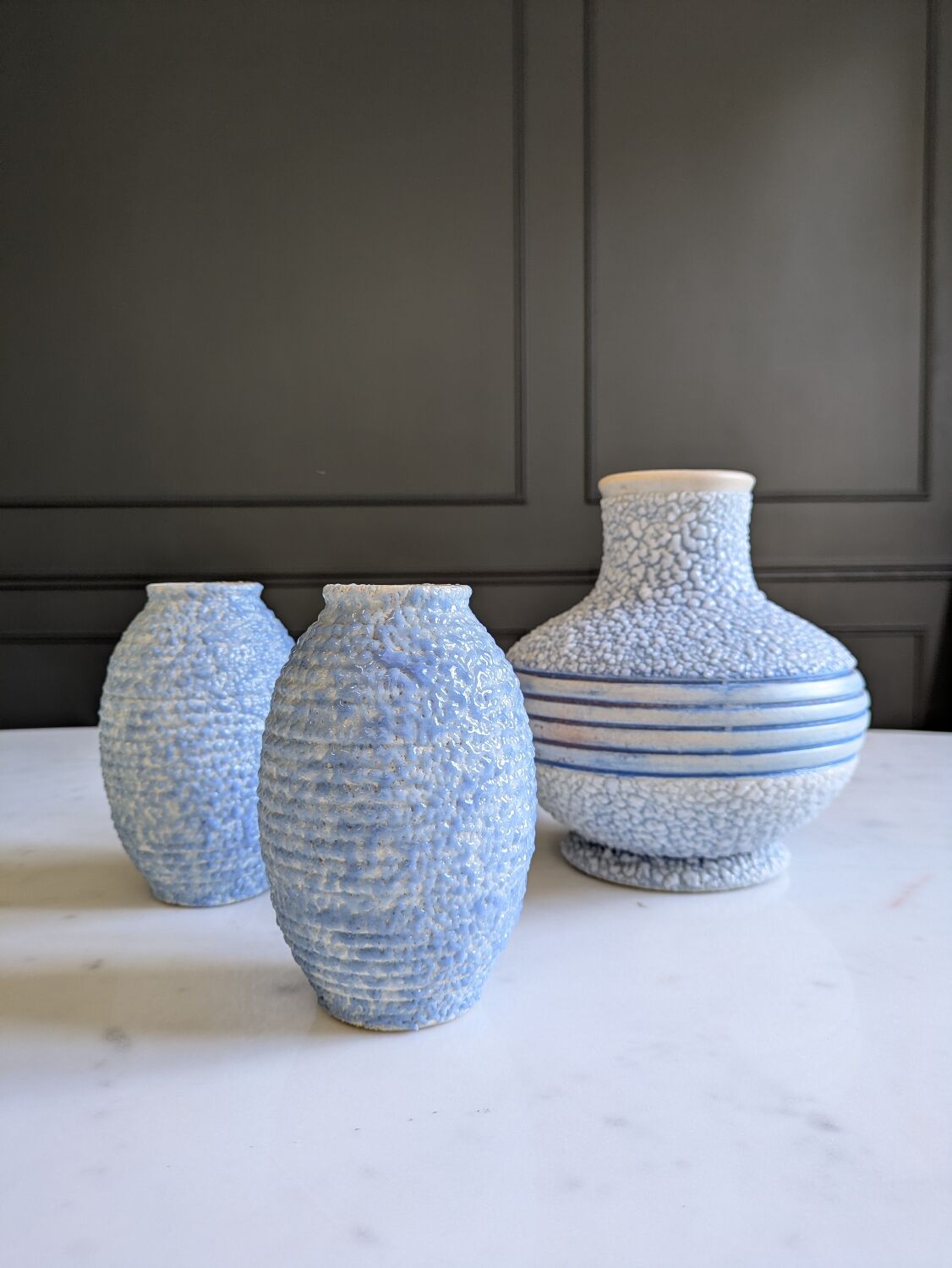Art Deco vase trio ODYV