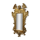 Mirror in gilded plaster with leaf 61x32