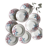 Set of 10 vintage plates