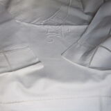 Old sheet linen curtain hanging