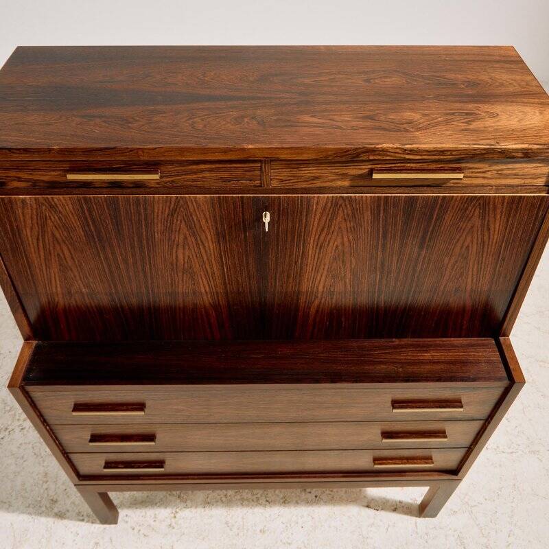 Rosewood Bureau Desk by Gunnar Falsig, 1960s