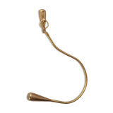 Vintage patère in solid golden brass