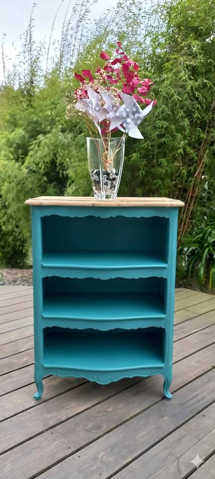Antique patinated bookcase