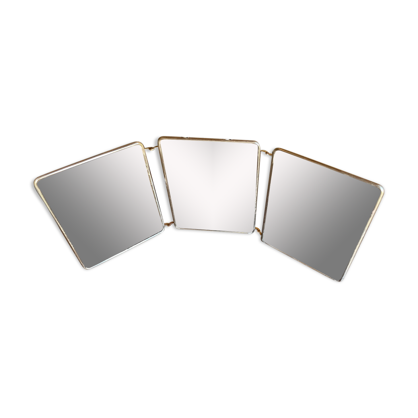 Mirror barber triptych 68x27cm