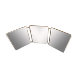 Mirror barber triptych 68x27cm