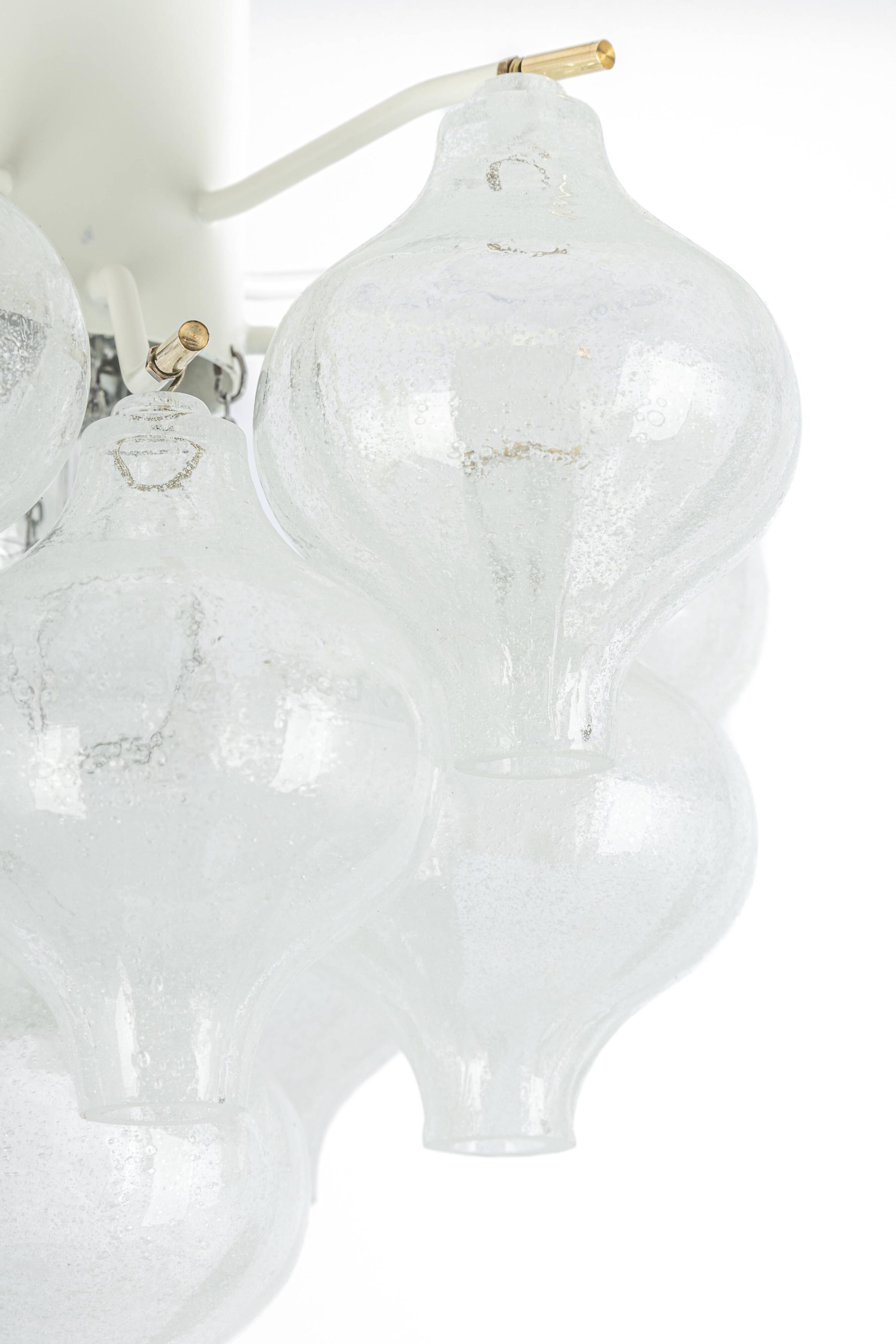 1 of 2 Small Tulipan Glass Wall Light by Kalmar, Austria, 1960s