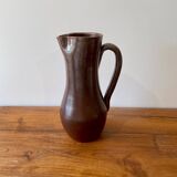 Enameled stoneware pitcher by Jean Dubost