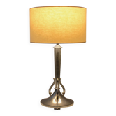 Lampe de table en étain par Lundin & Lindberg, marquée "Svenskt Tenn", Suède, 1937