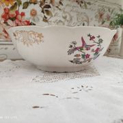 Saladier en faïence k&g lunéville badonviller motif oiseau-lyre
