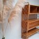 Bookcase shelf vintage in rattan