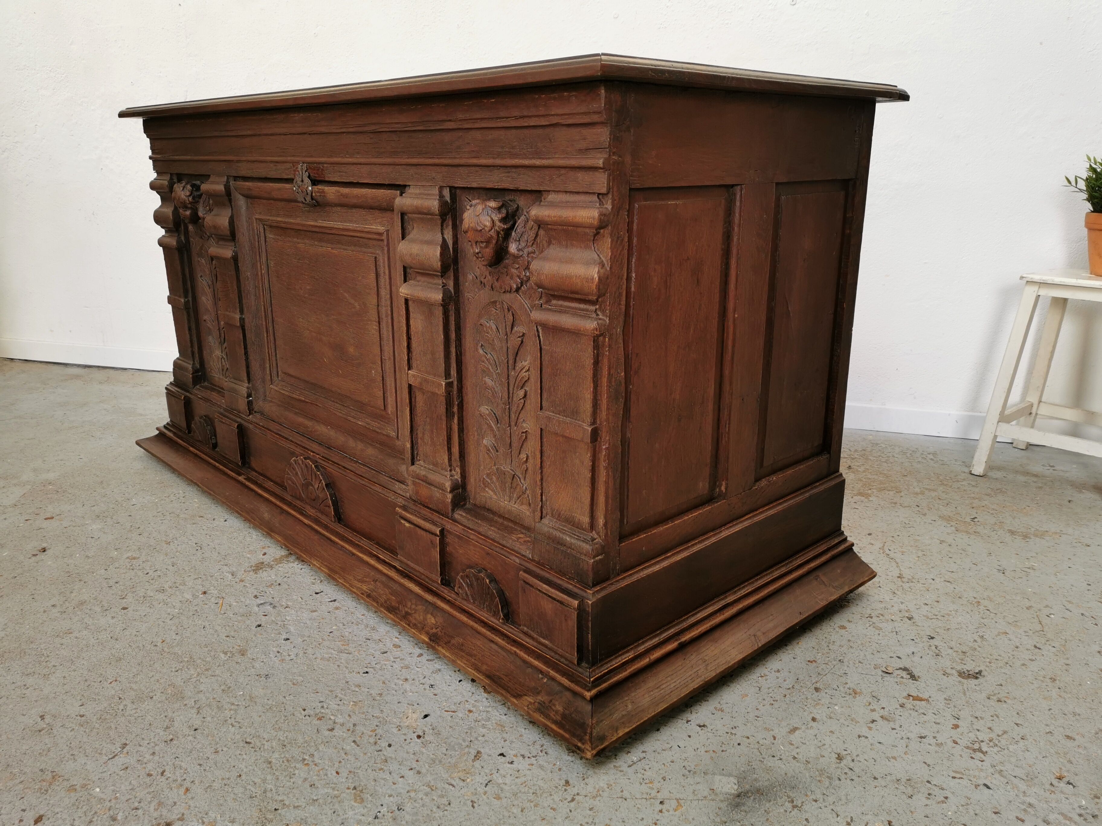 Oak office counter
