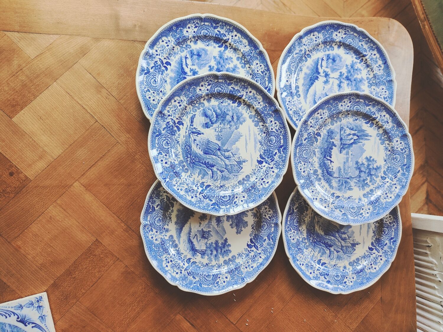 Set of 6 Burgenland flat plates by Villeroy & Bosch