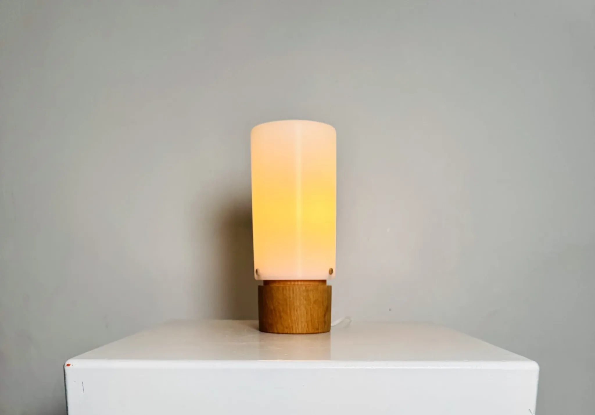 Model 115 Cylindrical Table Lamp By Uno & Östen Kristiansson For Luxus, Sweden, 1960S