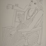 Henri Matisse: Attentive Woman, signed lithograph