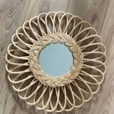 rattan mirror