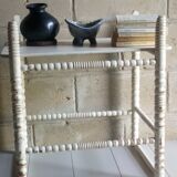 Old wooden sofa-bedside tip turned