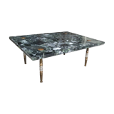 Green marble coffee table