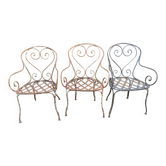 Wrought iron armchairs 1940
