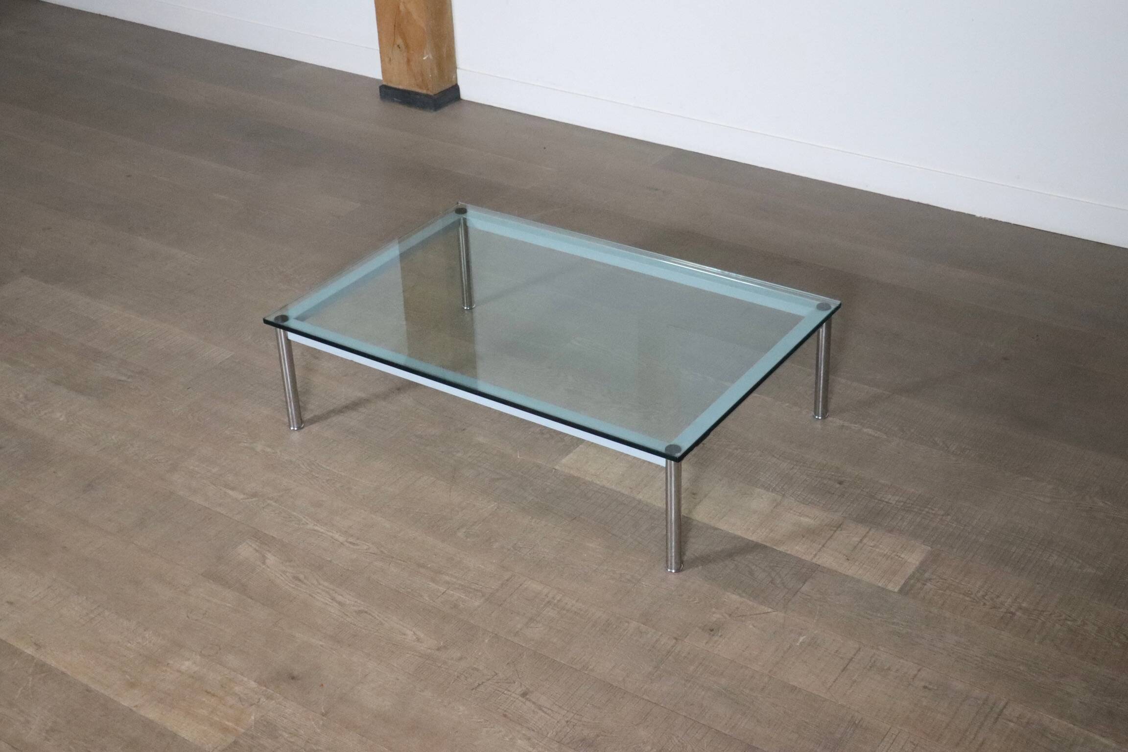 Cassina LC10 Coffee Table By Le Corbusier, Italy 1980s