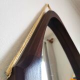 Italian teak mirror