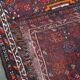 Vintage oriental rug including dark purple 118x82cm