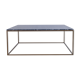 Rectangular coffee table in grey marble Emperador