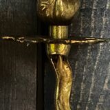 Vintage golden bronze 2-light wall light