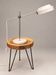 Vintage adjustable desk lamp in chrome and white metal – 1970s