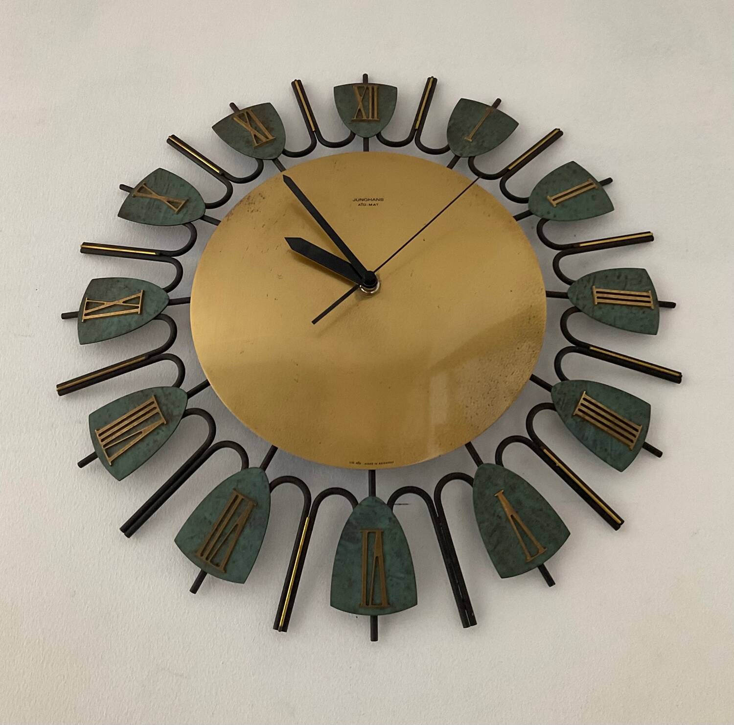 Vintage clock Junghans Ato-Mat Germany 70s