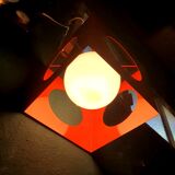 Suspension cube Disderot orange
